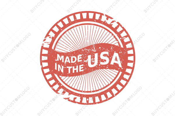 pink MADE IN THE USA wheel seal logo
